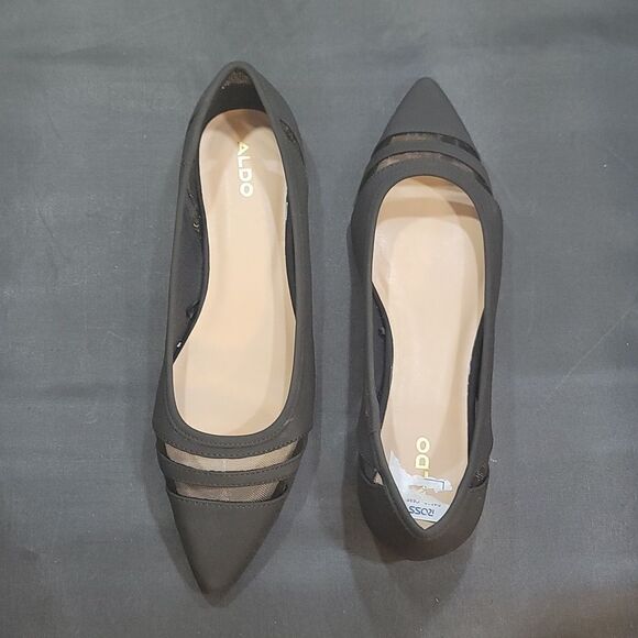 BRAND NEW ALDO POINTED TOE SLIP-ON WOMEN"S LEATHER FLAT G1 - Picture 6 of 14